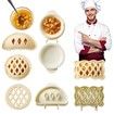 Mini Hand Pie Molds Kit Set of 6 Dough Presser Pocket Pie Molds for Halloween Christmas