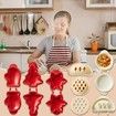 Mini Hand Pie Molds Kit Set of 6 Dough Presser Pocket Pie Molds for Halloween Christmas