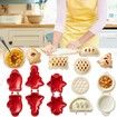 Mini Hand Pie Molds Kit Set of 6 Dough Presser Pocket Pie Molds for Halloween Christmas