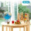 Educational Globe Illuminated World Stand LED Night Light Earth Map 23cm Constellation View 2in1 Interactive Geographic Learning Toy Discovery Tool Home Decor Gift