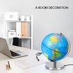 Educational Globe Illuminated World Stand LED Night Light Earth Map 23cm Constellation View 2in1 Interactive Geographic Learning Toy Discovery Tool Home Decor Gift