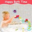 62 PCS Slide Bath fun Toys for 3+ Years Waterfall Shower Tracks Bathtub Toys Gift for Girls Boys