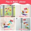 62 PCS Slide Bath fun Toys for 3+ Years Waterfall Shower Tracks Bathtub Toys Gift for Girls Boys