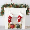 2.7m Christmas Artificial Garland with 50 LED Light Pinecone Wreath Flocked with Mixed Decorations Door Christmas Party