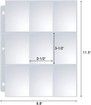 Trading Card Binder - Fits 400 Cards with 50 Removable Sleeves, 3-Ring Card Collector Album Holder for Most Standard Size Cards (Classic Style for 400 Cards)