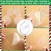 Acrylic Blanks Ornaments Clear Hexagon Acrylic Christmas Blank Ornament Bulk DIY Ornament Blanks Kit Acrylic Discs for Painting Vinyl DIY Christmas Ornament Family Kids Crafts (30 Pieces)