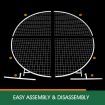1.8M Wedding Party Arch Mesh Backdrop Stand White Round Hoop Decoration Circle Metal Frame Photo Balloon Flower Display