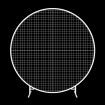 1.8M Wedding Party Arch Mesh Backdrop Stand White Round Hoop Decoration Circle Metal Frame Photo Balloon Flower Display