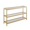 Console Sofa Table Hallway Entrance Entryway Display Stand Plant Shelf Living Room Furniture Tempered Glass Top 3 Tiers