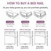 Kids Bed Rail Bedrail Queen Side Safety Guard Toddler Child Cot Fence Barrier Adjustable Baby Fall Protection 3Pcs Mesh Fabric Double Lock