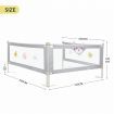 Kids Bed Rail Bedrail Queen Side Safety Guard Toddler Child Cot Fence Barrier Adjustable Baby Fall Protection 3Pcs Mesh Fabric Double Lock
