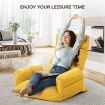 Floor Sofa Recliner Chair Lounge Chaise Couch Armchair Lounger Adjustable Folding Yellow