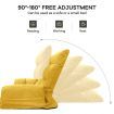 Floor Sofa Recliner Chair Lounge Chaise Couch Armchair Lounger Adjustable Folding Yellow