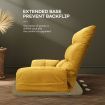 Floor Sofa Recliner Chair Lounge Chaise Couch Armchair Lounger Adjustable Folding Yellow