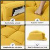 Floor Sofa Recliner Chair Lounge Chaise Couch Armchair Lounger Adjustable Folding Yellow
