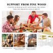 Dining Table Set 4 Chairs Seaters Bench Kitchen Furniture Solid Pine Wood Square Oak White
