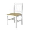 Dining Table Set 4 Chairs Seaters Bench Kitchen Furniture Solid Pine Wood Square Oak White
