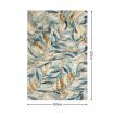 Large Area Rug Floor Mat Bedroom Carpet Living Room Non Slip Soft Velvet Leaves Style