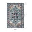 Large Carpet Floor Mat Blue Bedroom Area Rug Living Room Nursery Non Slip Washable Rectangle European Retro Print Velvet