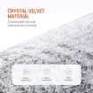 Large Carpet Area Rug Flooring Mat Living Room Bedroom Washable Non Slip Retro Rectangle Orange Print Velvet