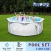 Title Bestway Luxury Circular Pool Set Above Ground Swimming Bath Spa 3.60m x 1.20m