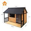 Petscene XXL Size Dog Kennel Wooden Puppy Home Shelter Pet House Outdoor Indoor