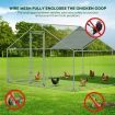 Chicken Coop Run Chook Pen Walk In Shelter Rabbit House Hutch Cat Dog Enclosure Bird Cage Large 300x400x195cm