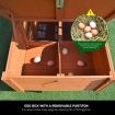 Pestscene XXL Size Wooden Chicken Coop Rabbit Bunny Hutch Pet Duck Cage Poultry House Animal Home with Nesting Box