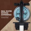 Genki Rower Machine Water Rowing Home Gym Sports Fitness Equipment Foldable LCD Monitor Training