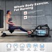 Genki Rower Machine Water Rowing Home Gym Sports Fitness Equipment Foldable LCD Monitor Training