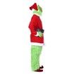 Green Deluxe Monster Costume for Men Santa Suit Set Christmas Outfit Size L for Holiday Cosplay 7PCS