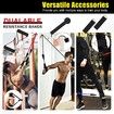 Resistance Band Set Exercise Bands with Door Anchor, Handles, Legs Ankle Straps for Muscle Training, Physical Therapy, Shape Body