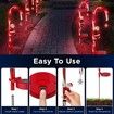 2pcs LED Solar Christmas Decorative Candy Cane Sign Light Waterproof Outdoor Pile Light Used for Road Garden Garden Lawn Christmas