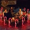 2pcs LED Solar Christmas Decorative Candy Cane Sign Light Waterproof Outdoor Pile Light Used for Road Garden Garden Lawn Christmas