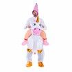 Inflatable Costume Unicorn Riding a Unicorn Air Blow-up Deluxe Halloween Costume 150-180CM