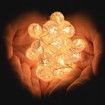 Christmas Lights, 10ft Frosted Globe Lights 30 LED Battery Operated Soft White Globe Decorative Lights for Bedroom