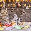 Christmas Ribbon String Lights for Christmas Tree, Battery Operated Decoration for Xmas Party Decorations