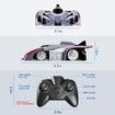 Remote Control Wall Climbing Car RC Stunt Car Toys with 360°Rotating Dual Model Toys for Age 6+ Boys Girls Gift (Purple)