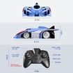 Remote Control Wall Climbing Car RC Stunt Car Toys with 360°Rotating Dual Model Toys for Age 6+ Boys Girls Gift (Blue)