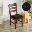 Waterproof Seat Covers for Dining Room Chairs Covers Dining Chair Cover Kitchen Chair Covers (Black, 2 Pcs)