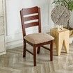Waterproof Seat Covers for Dining Room Chairs Covers Dining Chair Cover Kitchen Chair Covers (khaki, 2 Pcs)