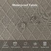 Waterproof Seat Covers for Dining Room Chairs Covers Dining Chair Cover Kitchen Chair Covers (Taupe, 2 Pcs)