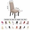 Dining Chair Covers Stretch Chair Covers Parsons Chair Slipcover Chair Covers for Dining Room Set of 2, Khaki