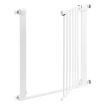 Dog Safety Gate Pet Adjustable Safe Fence Barrier Kids Security Guard for Stairs 77cm White
