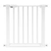 Dog Safety Gate Pet Adjustable Safe Fence Barrier Kids Security Guard for Stairs 77cm White