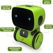 Kids Robot Toy Smart Talking Robots Intelligent with Voice Controlled Touch Sensor Singing Dancing Gift For Age 3+ (Green)