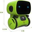 Kids Robot Toy Smart Talking Robots Intelligent with Voice Controlled Touch Sensor Singing Dancing Gift For Age 3+ (Green)