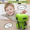 Kids Robot Toy Smart Talking Robots Intelligent with Voice Controlled Touch Sensor Singing Dancing Gift For Age 3+ (Green)