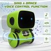 Kids Robot Toy Smart Talking Robots Intelligent with Voice Controlled Touch Sensor Singing Dancing Gift For Age 3+ (Green)