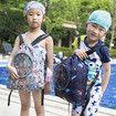 Drawstring Gym Backpack Swim Bag Yogo Bags Waterproof Draw String Sackpack Beach Sport for Girls Boys Swiming (Gray)